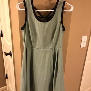 Lovely pale mint dress with corset like back